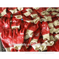 Long Cuff Red PVC Rigger Gloves China Factory